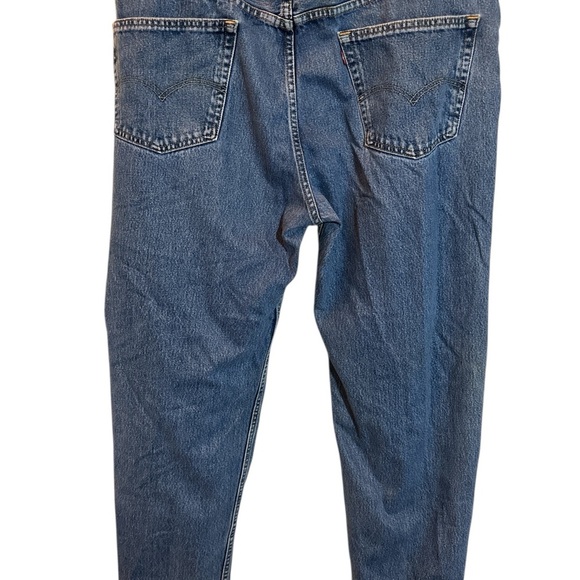 Levi's 550 Relaxed Fit Straight Blue Medium Wash Denim Jeans Mens Sz 44x32 - Picture 2 of 8